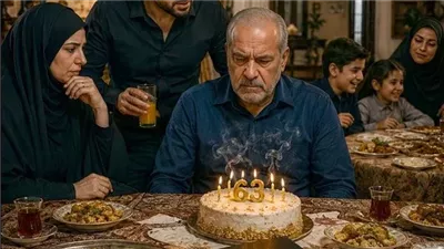 في عيد ميلادي الثالث والستين، همس ابني أمام الكعكة