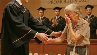 ابنُ عاملةٍ تجمع القمامة وقف يوم تخرّجه وقال جملة واحدة جعلت الجميع يبكون